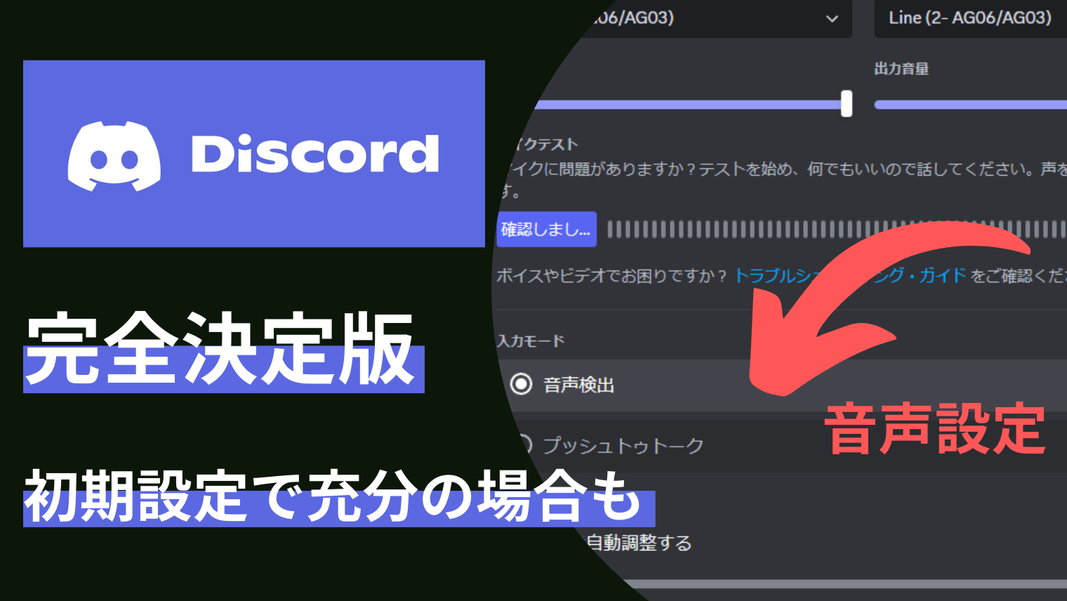 【2025年1月最新】Discordの音声設定はこれが最強です