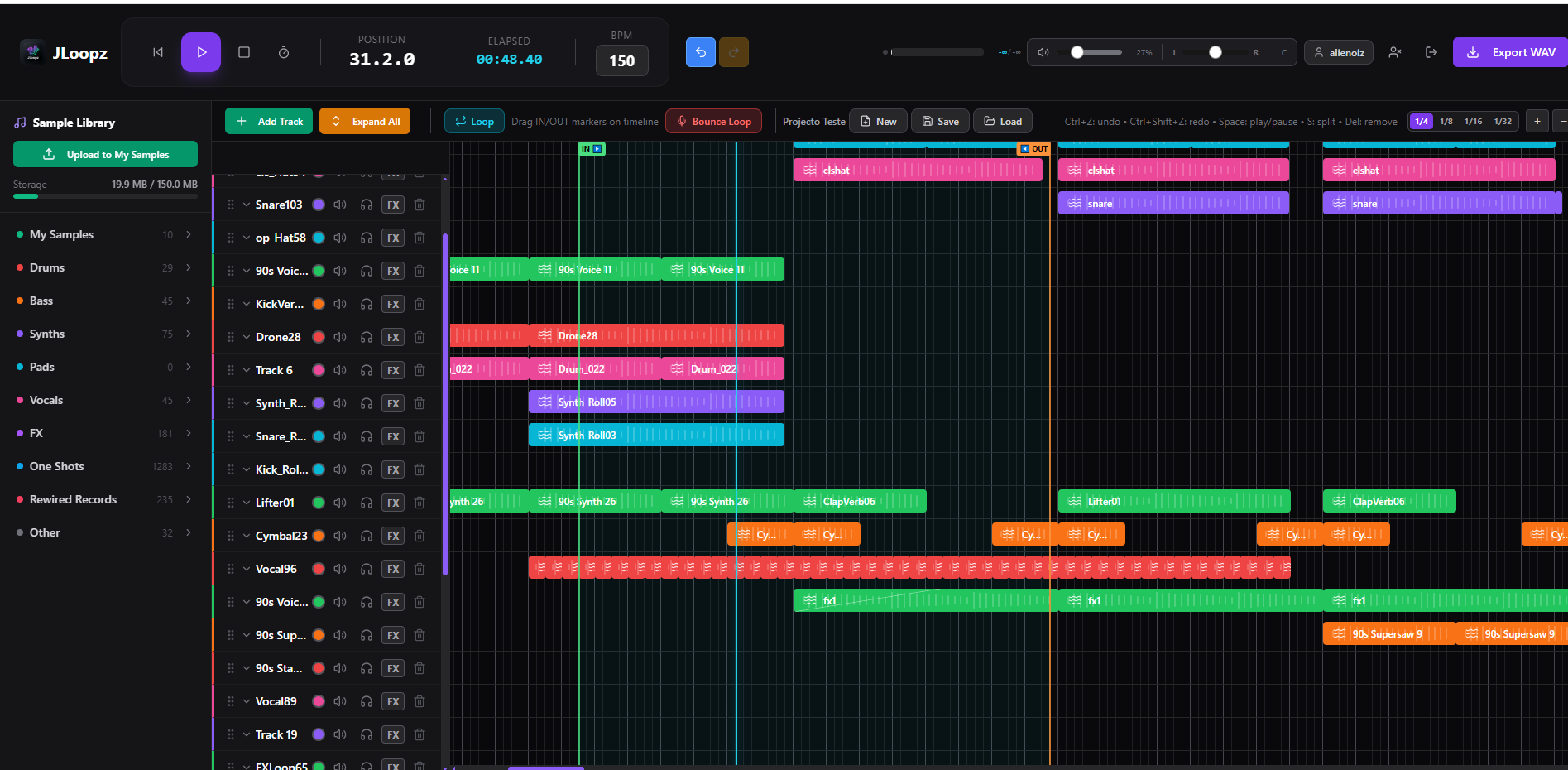 Psytrance Plugins、初心者向けオンラインDAW JLoopzを公開