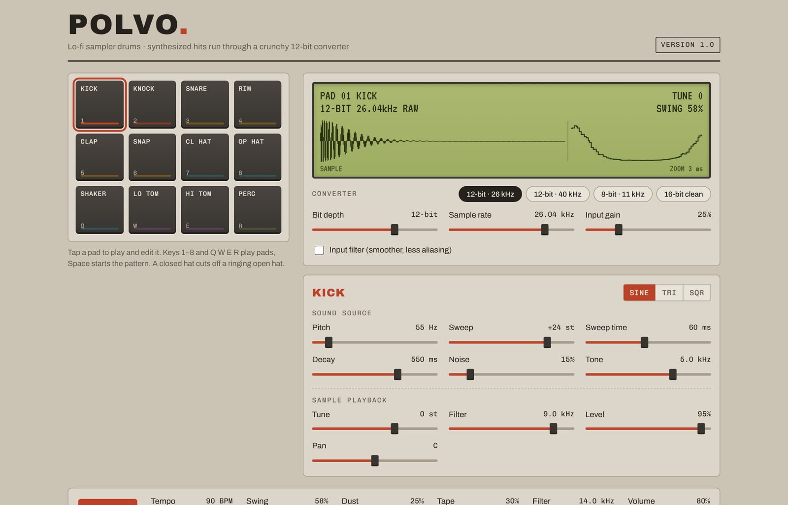 Low Frequency Gallery、無償キック作成「Golpe」などドラム音源5種をVST3で公開