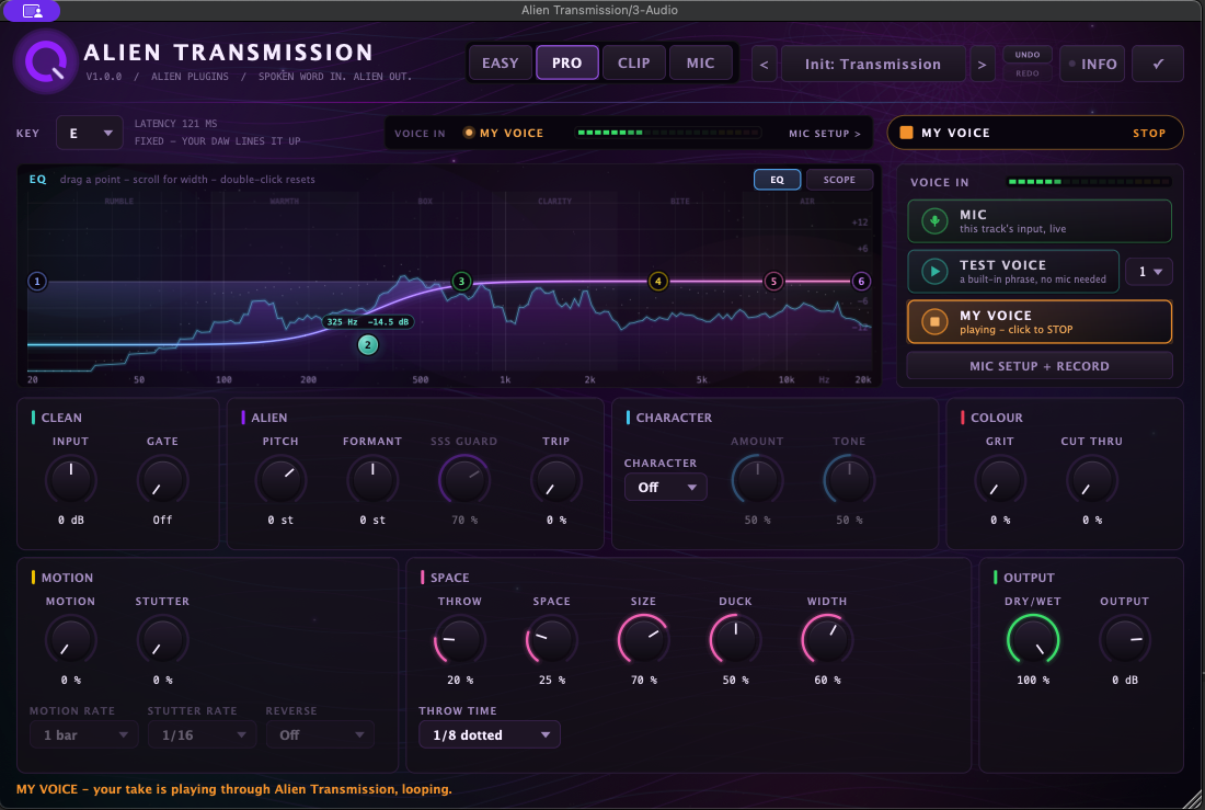 Alien Transmission 発売、声を9種の宇宙人ボイスに変換 $39