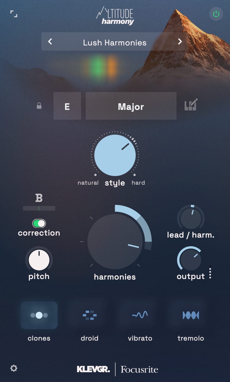 Focusriteと Klevgrand、共同VSTプラグイン「Altitude Harmony」を発表